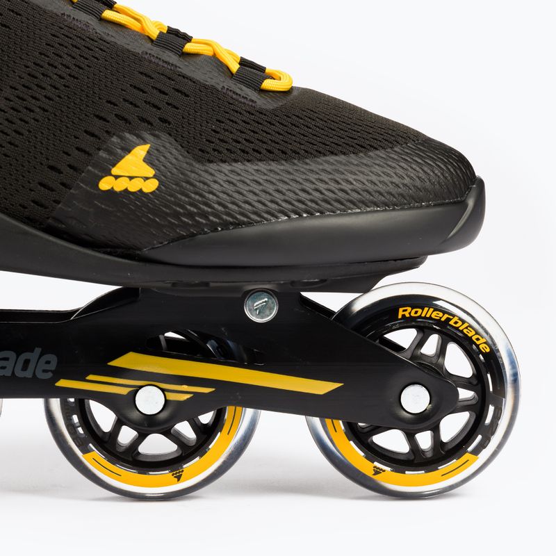 Rolki męskie Rollerblade Spark 80 black/saffron yellow 6
