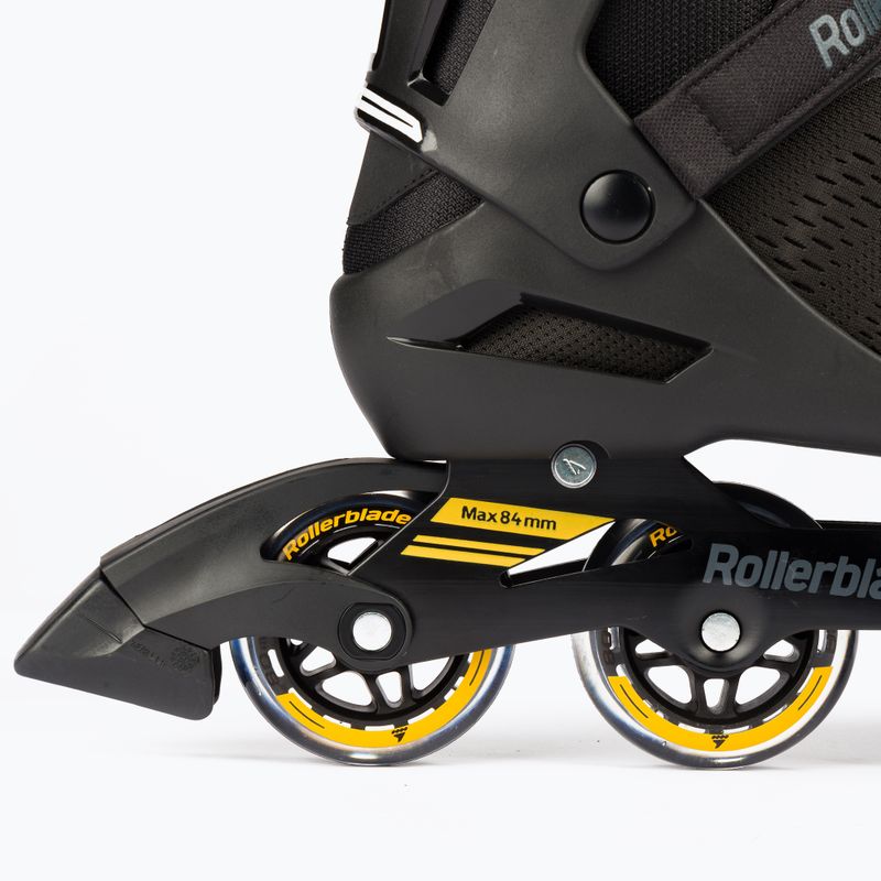 Rolki męskie Rollerblade Spark 80 black/saffron yellow 7