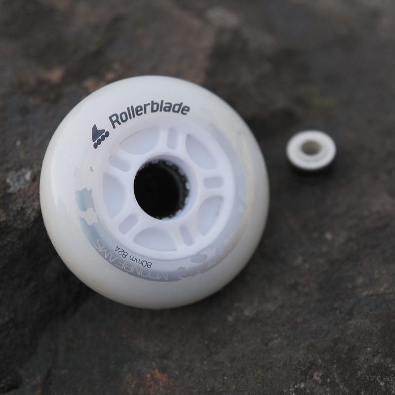 Kółka do rolek Rollerblade Moonbeams Led Wheels 80 mm/82A 4 szt. white 3