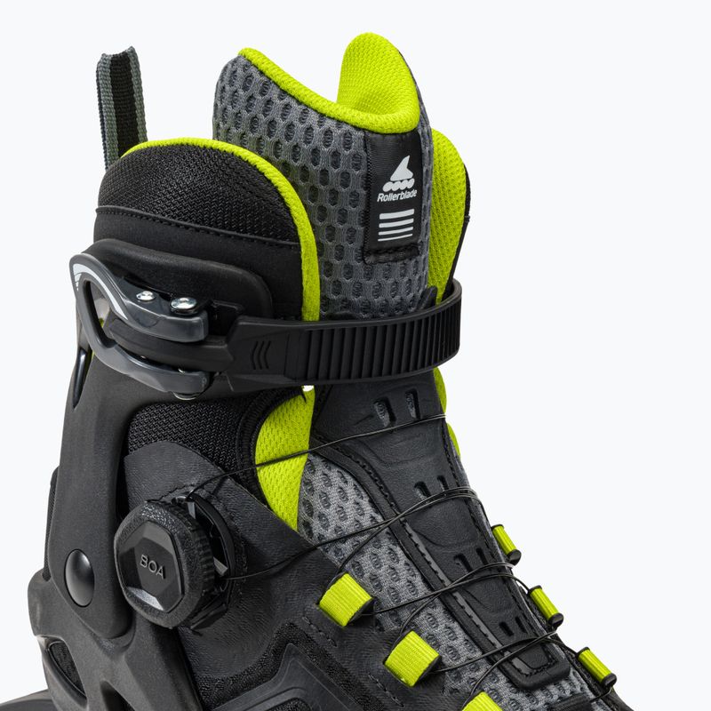 Rolki męskie Rollerblade Macroblade 84 BOA black/lime 5