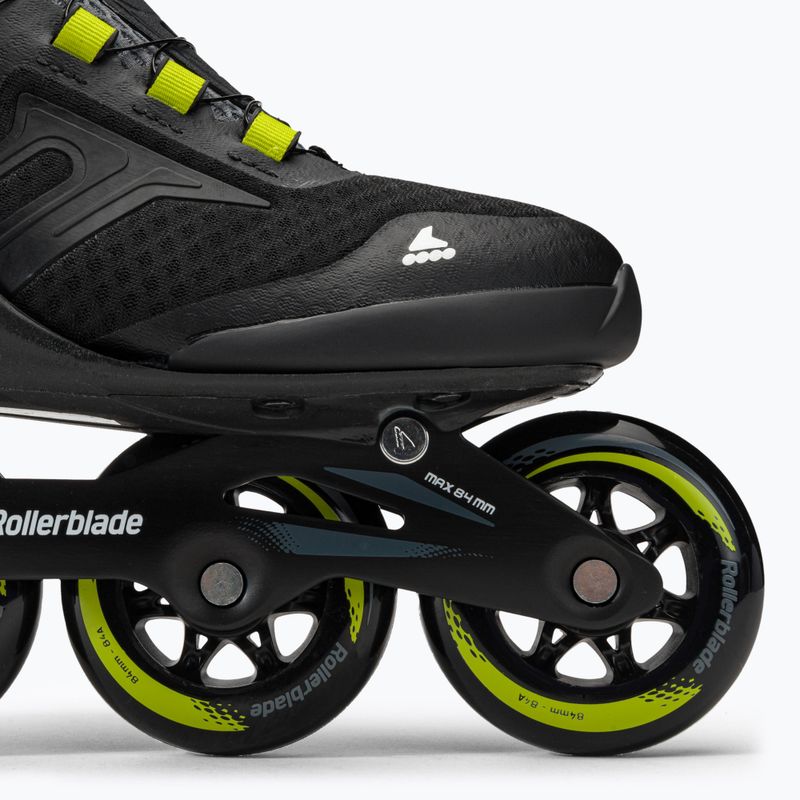 Rolki męskie Rollerblade Macroblade 84 BOA black/lime 6