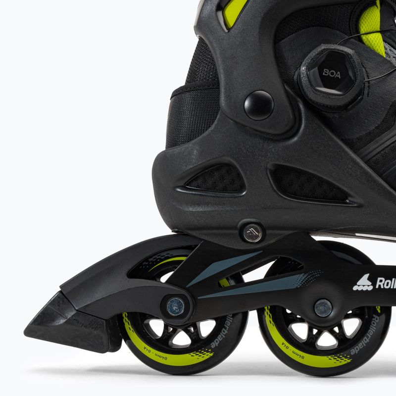 Rolki męskie Rollerblade Macroblade 84 BOA black/lime 7