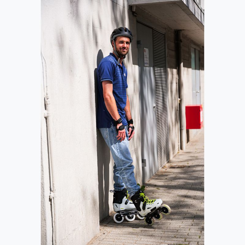 Rolki męskie Rollerblade Lightning 110 white/black 9