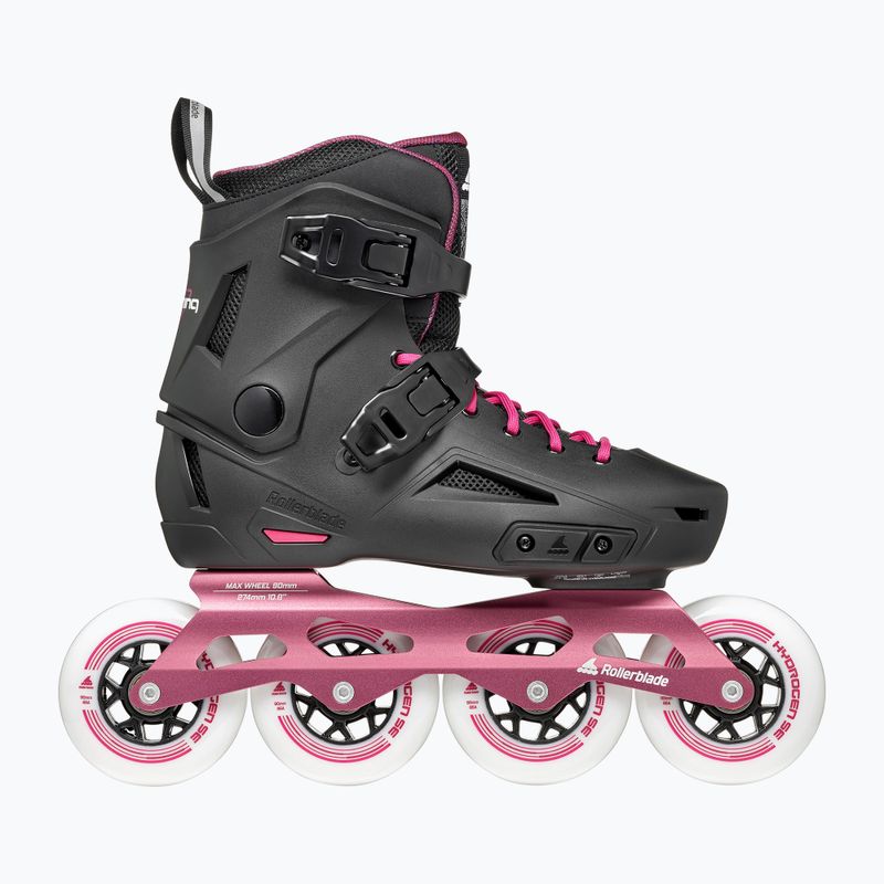 Rolki damskie Rollerblade Lightning 90 W black/sangria 2