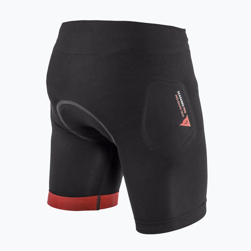 Spodenki rowerowe z ochraniaczami dziecięce Dainese Scarabeo Shorts black/red 2