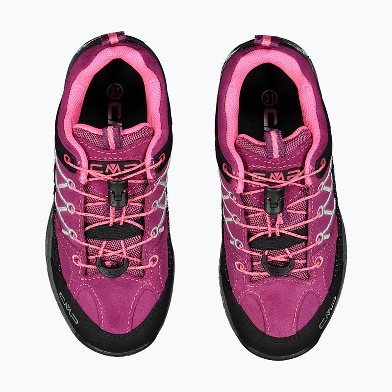 Buty trekkingowe dziecięce CMP Rigel Low Wp berry/pink fluo 11