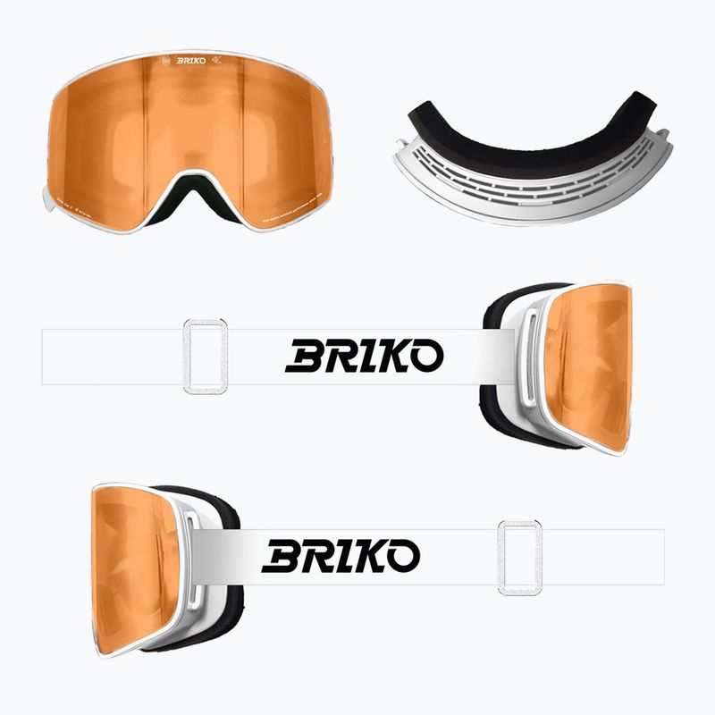 Gogle narciarskie Briko Ingrid Sharp Lite white 6