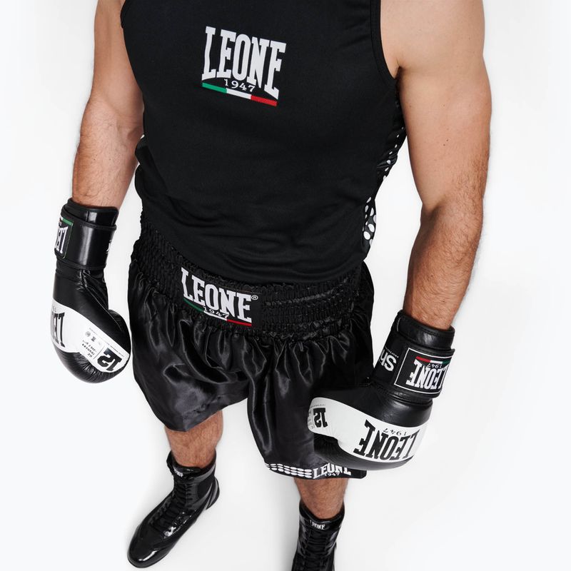 Spodenki bokserskie LEONE 1947 Italy Boxing AB737 black 8