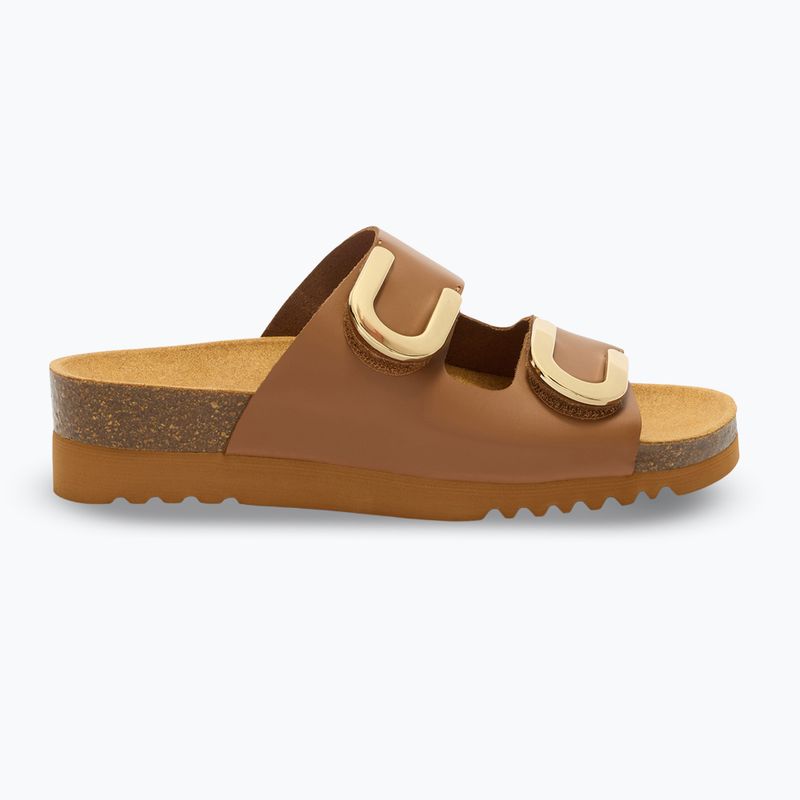 Klapki damskie Scholl Montery 2 Straps Ad Med cognac 9