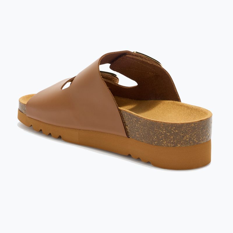 Klapki damskie Scholl Montery 2 Straps Ad Med cognac 10