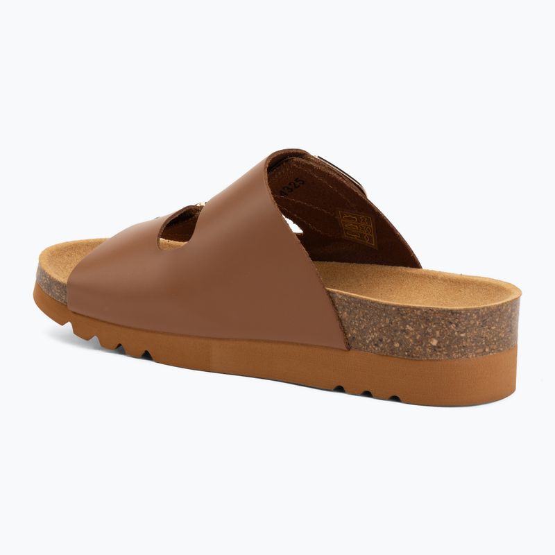 Klapki damskie Scholl Montery 2 Straps Ad Med cognac 3