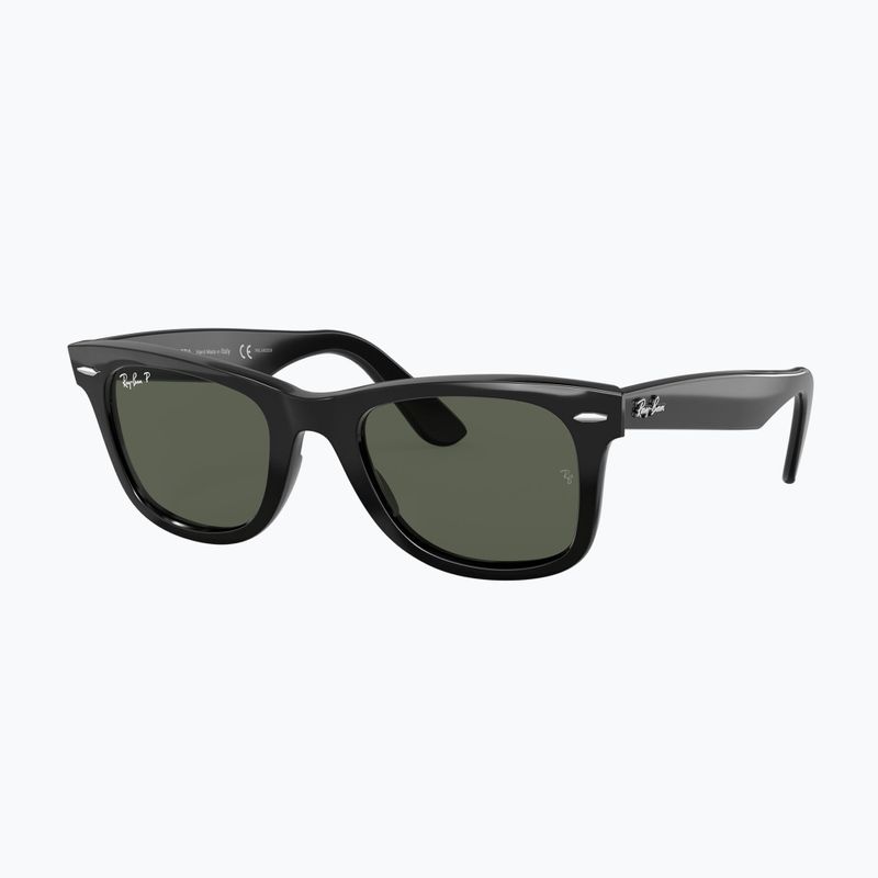 Okulary przeciwsłoneczne Ray-Ban Wayfarer Classic black/green polarized 4