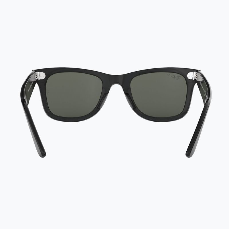 Okulary przeciwsłoneczne Ray-Ban Wayfarer Classic black/green polarized 5