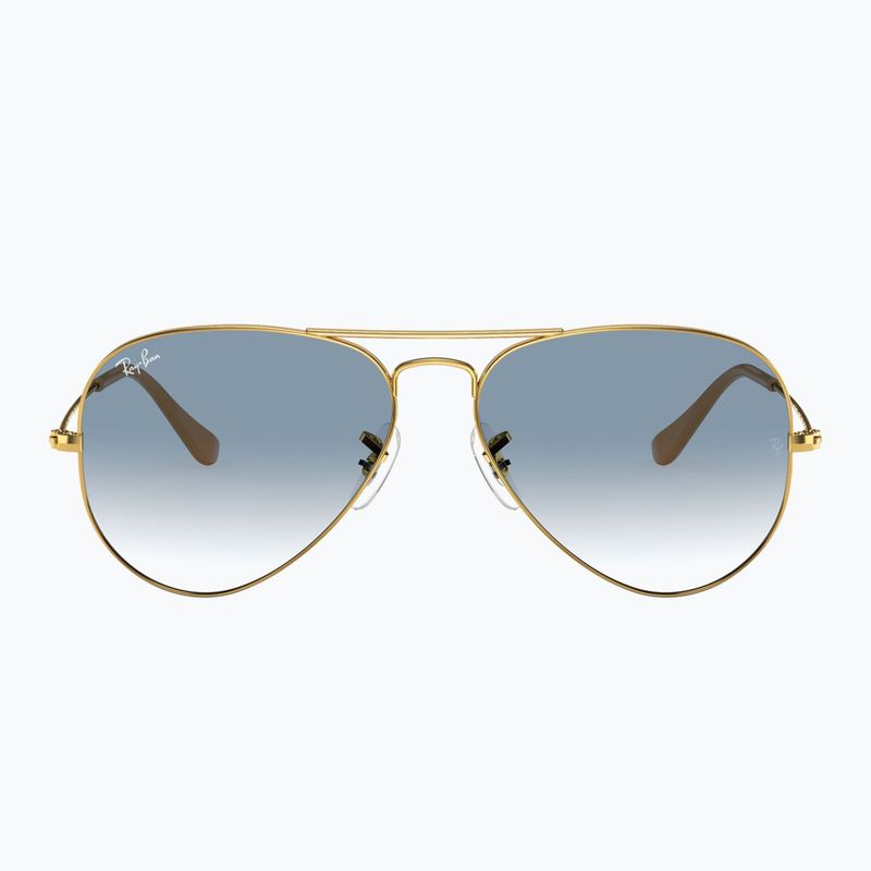 Okulary przeciwsłoneczne Ray-Ban Aviator Classic arista gold/light blue 2
