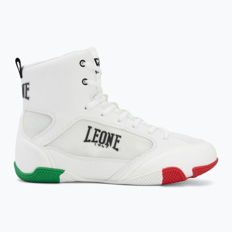 Buty bokserskie LEONE 1947 Premium black/lime/blue/white 2