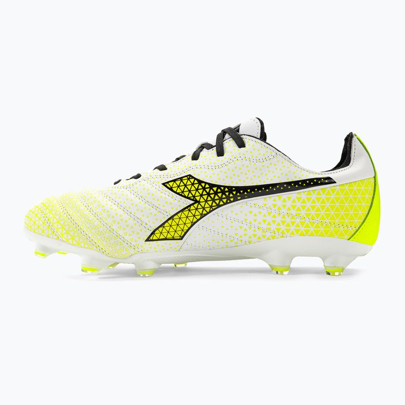 Buty piłkarskie męskie Diadora Brasil Elite GR LT LP12 white/black/fluo yellow 10