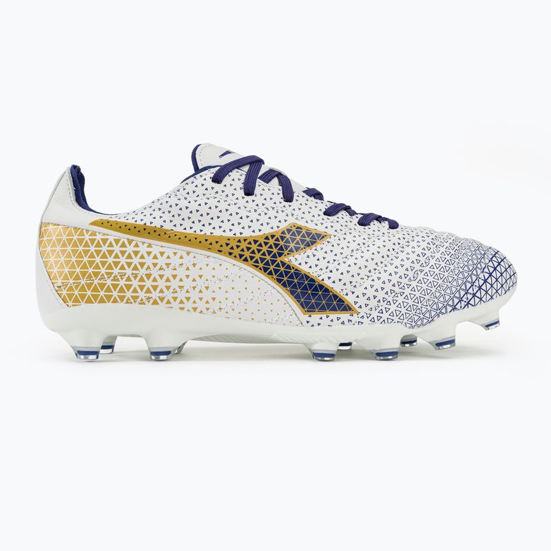 Buty piłkarskie męskie Diadora Brasil Elite GR LT LP12 white/blue/gold 2