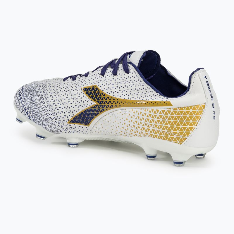 Buty piłkarskie męskie Diadora Brasil Elite GR LT LP12 white/blue/gold 3