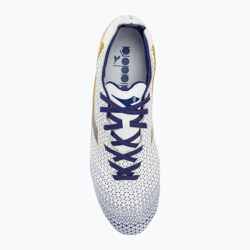 Buty piłkarskie męskie Diadora Brasil Elite GR LT LP12 white/blue/gold 5