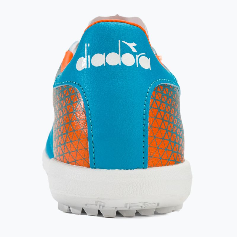 Buty piłkarskie męskie Diadora Brasil Elite Veloce GR TFR blue fluo/white/orange 6