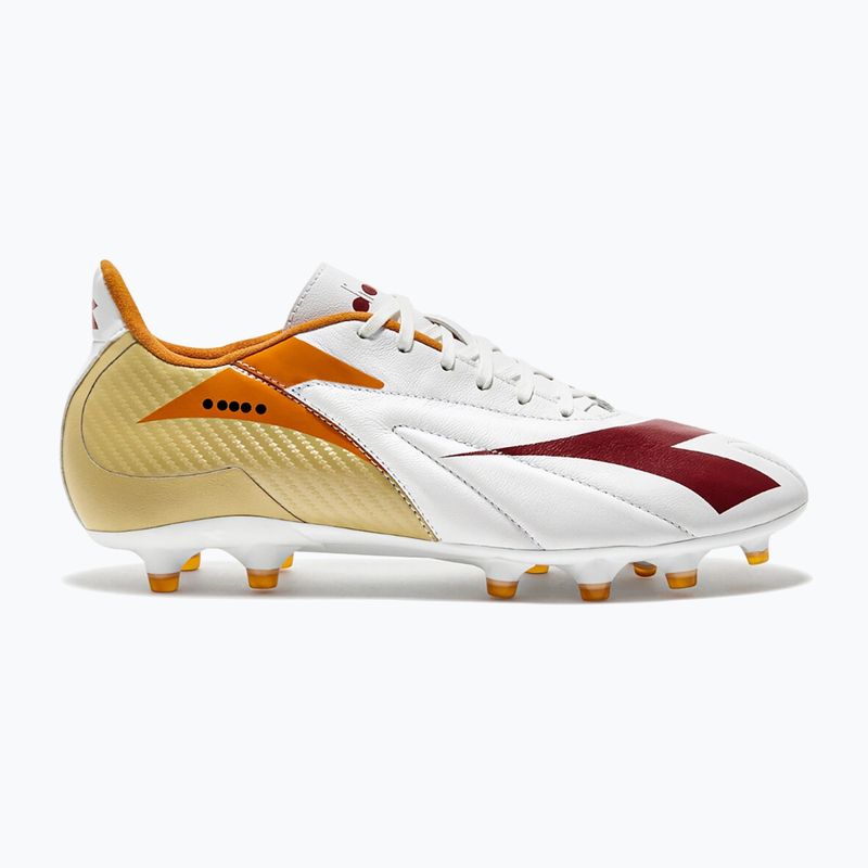 Buty piłkarskie męskie Diadora Maximus LT SLP12 white/chili pepper/russet orange 8