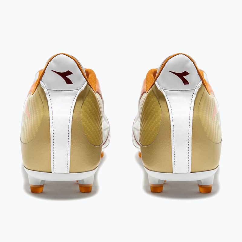 Buty piłkarskie męskie Diadora Maximus LT SLP12 white/chili pepper/russet orange 9