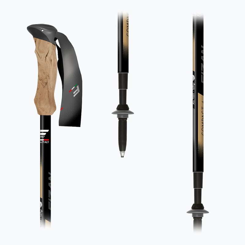 Kije trekkingowe Fizan Compact Tech 4 beige 5