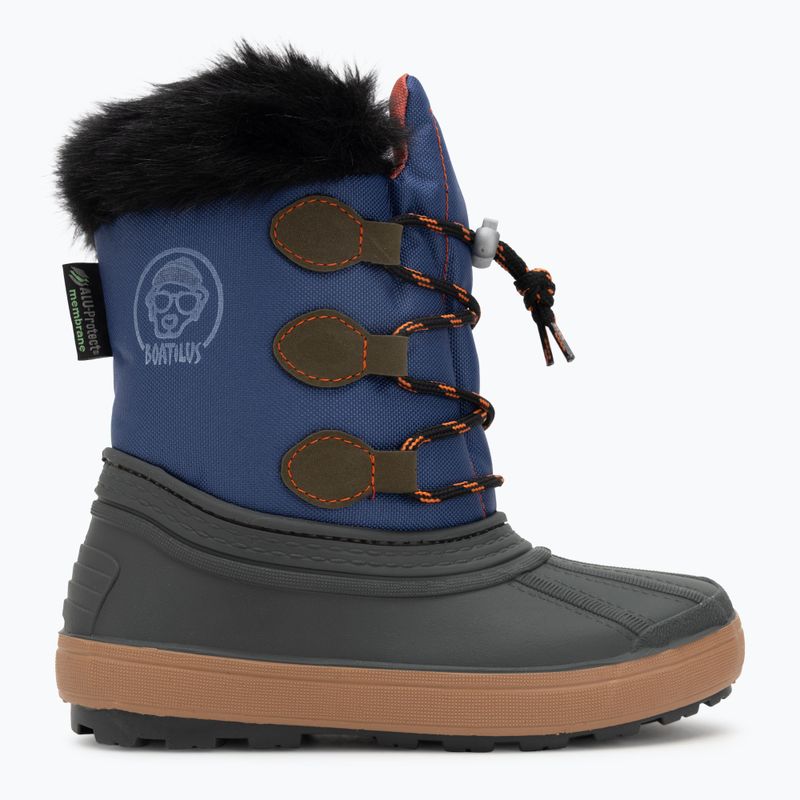 Śniegowce dziecięce BOATILUS Nippy 02 Sint. Leather green/blue 2