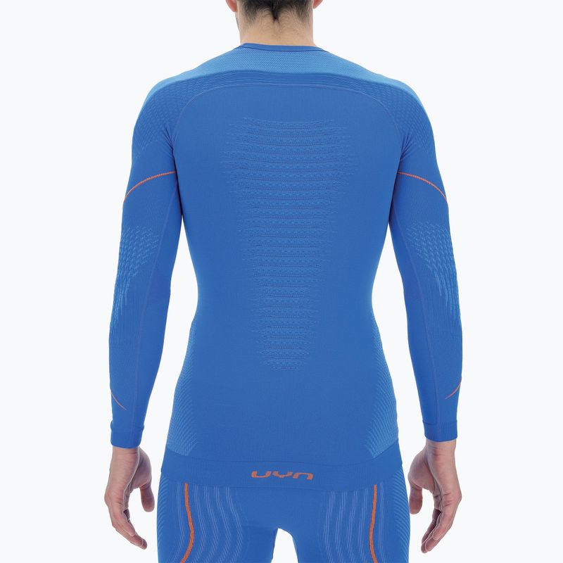 Bluza termoaktywna męska UYN Evolutyon UW Shirt blue/blue/orange shiny 5