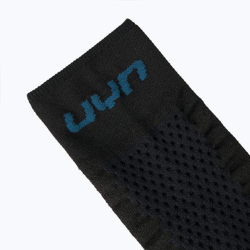 Skarpety narciarskie damskie UYN One Pure Snow black/blue 4