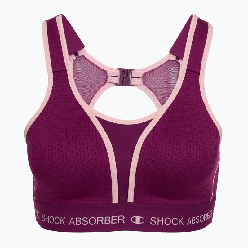 Biustonosz treningowy Shock Absorber Ultimate Run Bra Padded deep purple