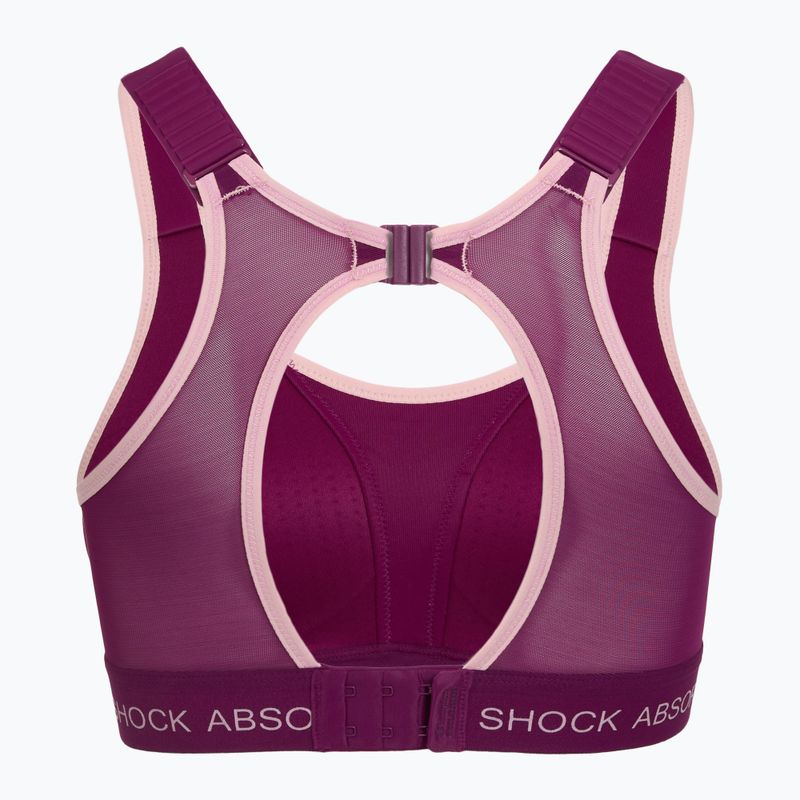 Biustonosz treningowy Shock Absorber Ultimate Run Bra Padded deep purple 2