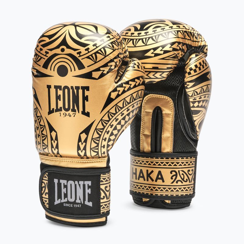 Rękawice bokserskie LEONE 1947 Haka oro/golden 2