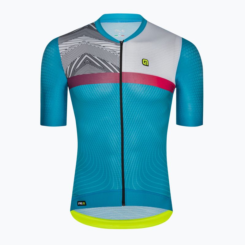 Koszulka rowerowa męska Alé Zig Zag sky blue 7
