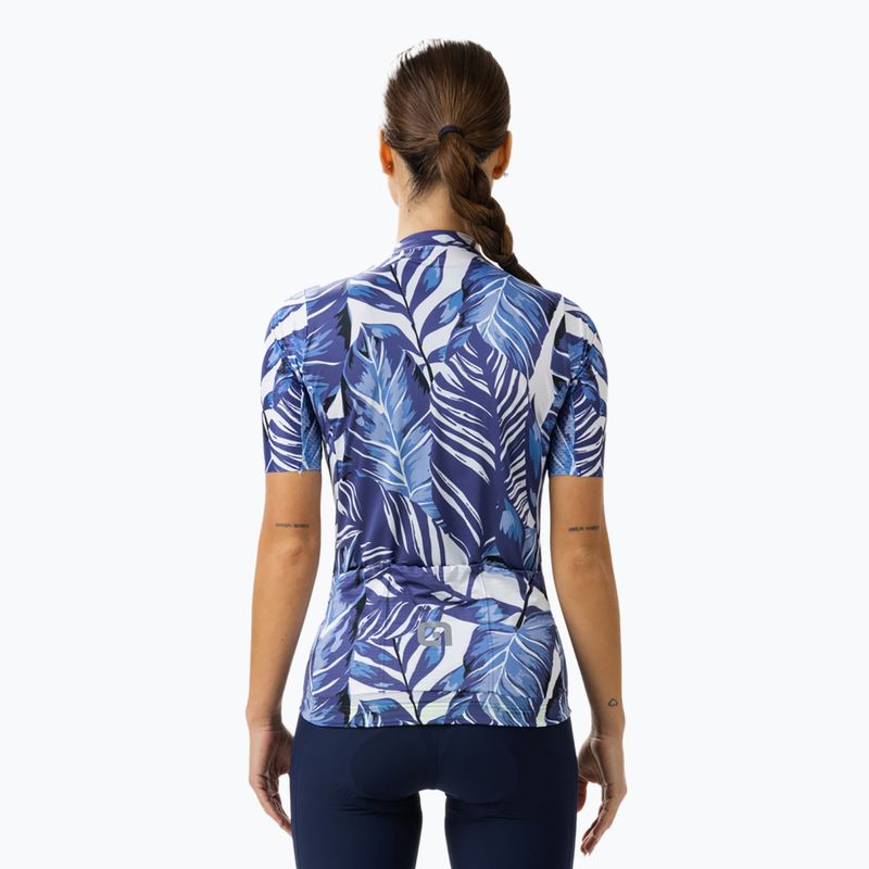 Koszulka rowerowa damska Alé Leaf blue 2