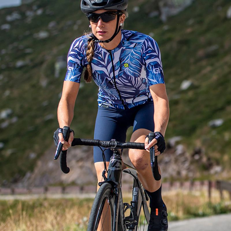 Koszulka rowerowa damska Alé Leaf blue 8