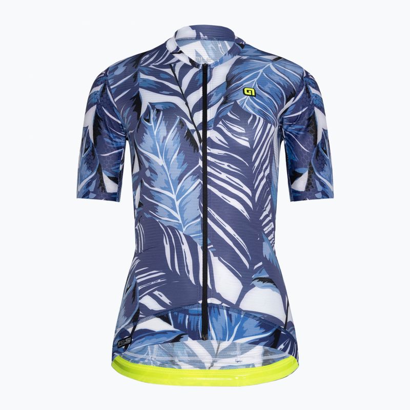Koszulka rowerowa damska Alé Leaf blue 9