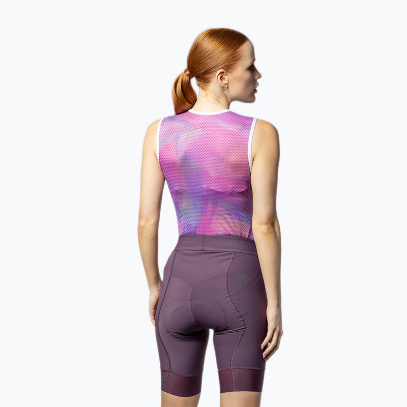 Spodenki rowerowe damskie Alé Magic Colour bordeaux 3