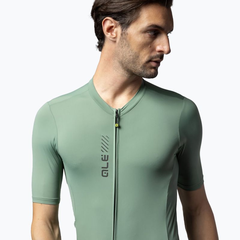 Koszulka rowerowa męska Alé Color Block Off Road army green 3