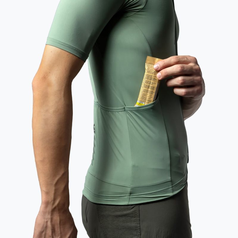 Koszulka rowerowa męska Alé Color Block Off Road army green 6
