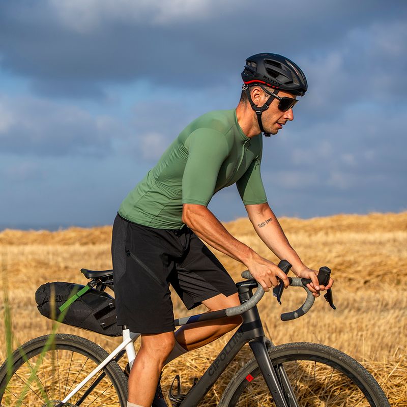 Koszulka rowerowa męska Alé Color Block Off Road army green 12