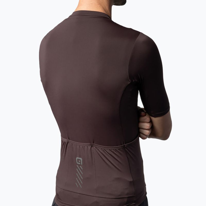 Koszulka rowerowa męska Alé Color Block Off Road cocoa brown 5