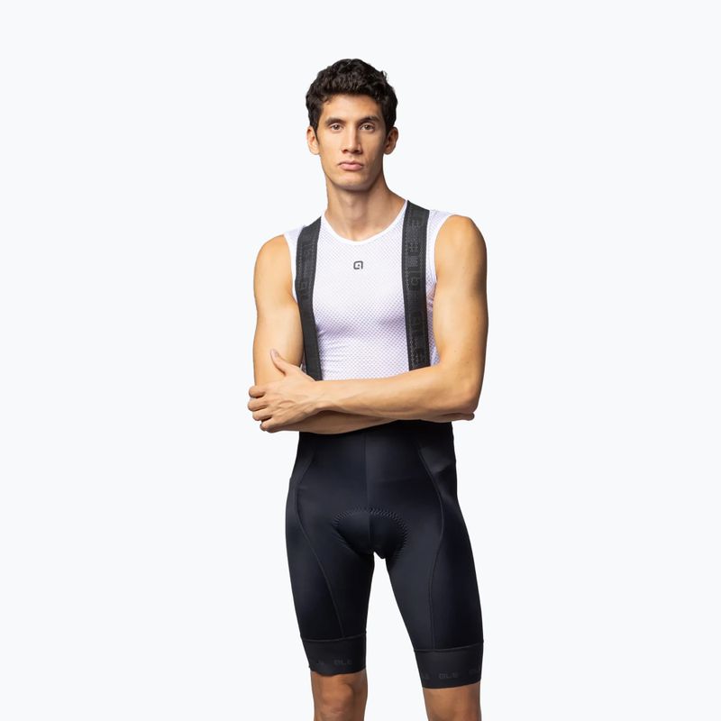 Spodenki rowerowe męskie Alé Strada 2.0 Bibshorts black