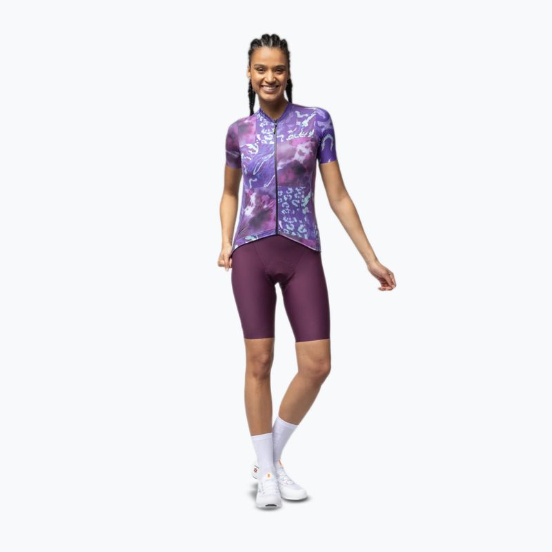 Koszulka rowerowa damska Alé Linfa purple combo 2