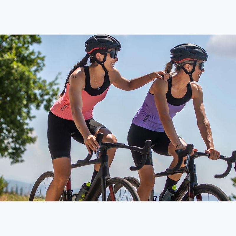 Koszulka rowerowa damska Alé Color Block TT flamingo pink 6