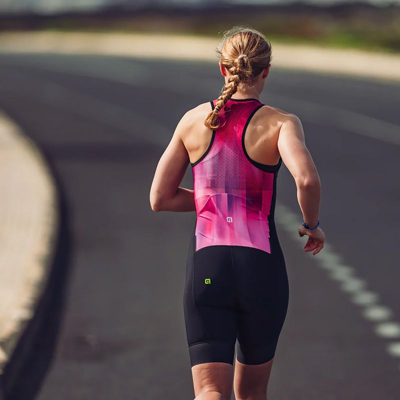 Kombinezon triathlonowy damski Alé Crazy pink combo 7
