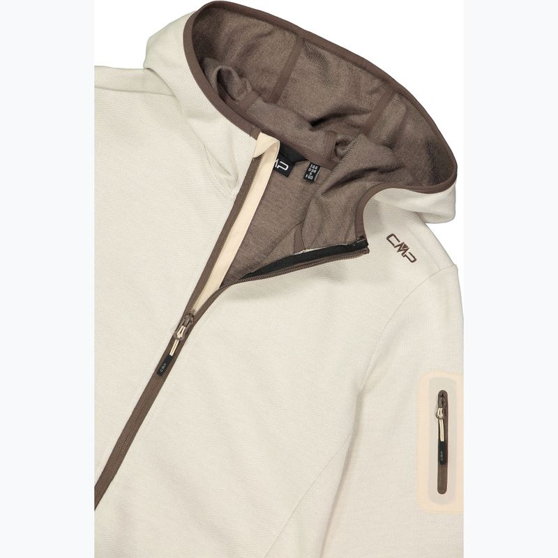 Bluza trekkingowa damska CMP 34H6376 Fix Hood cream/off white 5