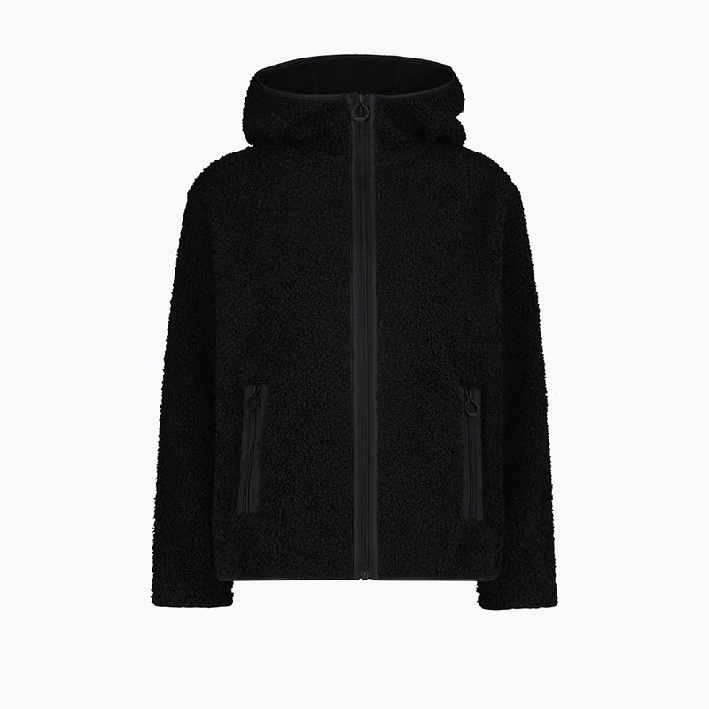 Płaszcz damski CMP 36P2916 Long Teddy nero