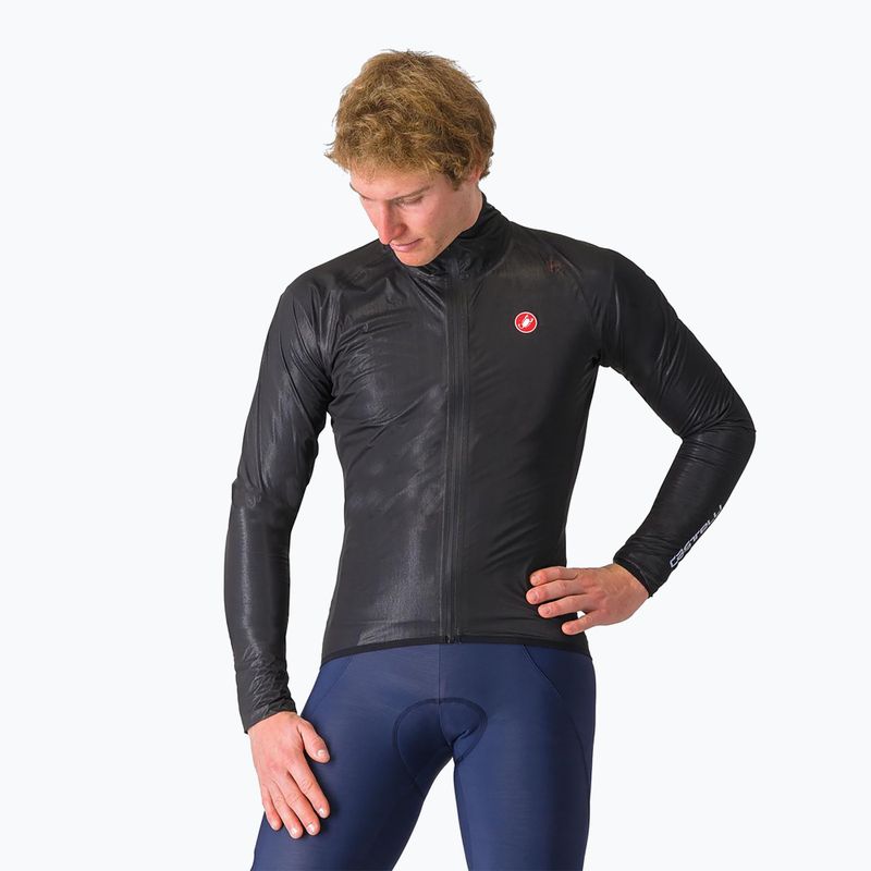 Kurtka rowerowa męska Castelli Squall Shell light black/silver gray