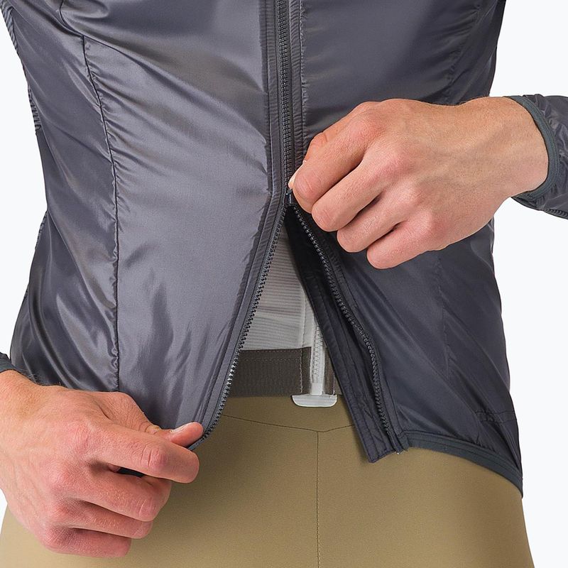 Kurtka rowerowa męska Castelli Aria Shell 2 silver gray/dark gray 4